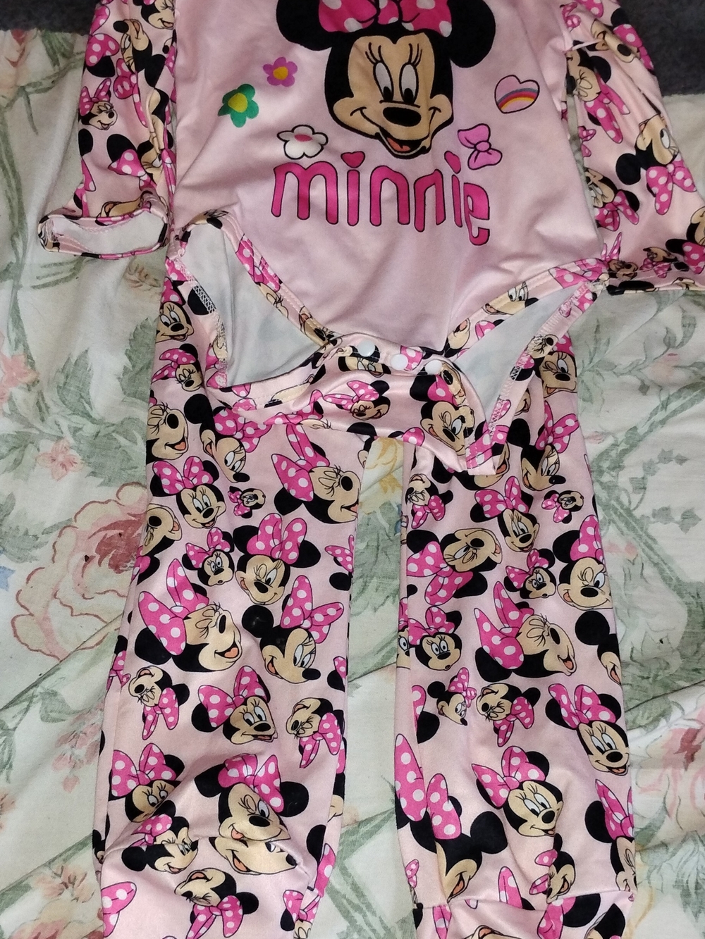 Disney Minnie Mouse Infant Pink Matching Set